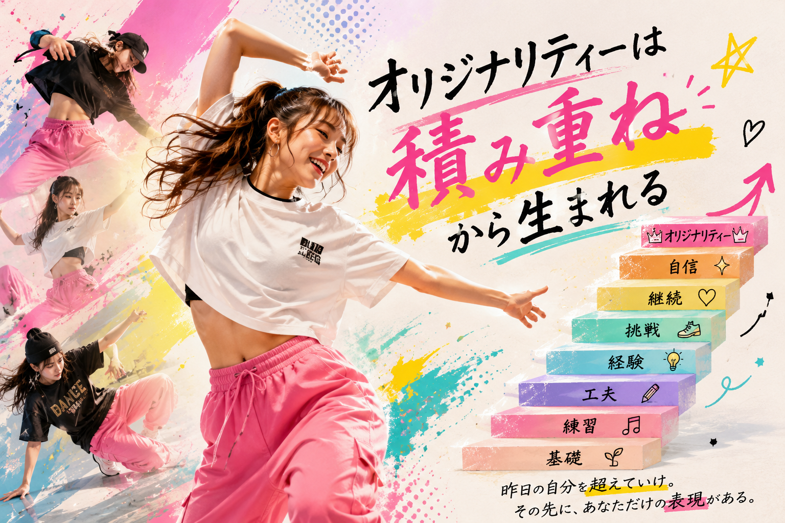 “オリジナリティは積み重ねから生まれる。踊りの説得力を上げるトレーニング術【名古屋のダンススクール・ナユタス名古屋栄校】