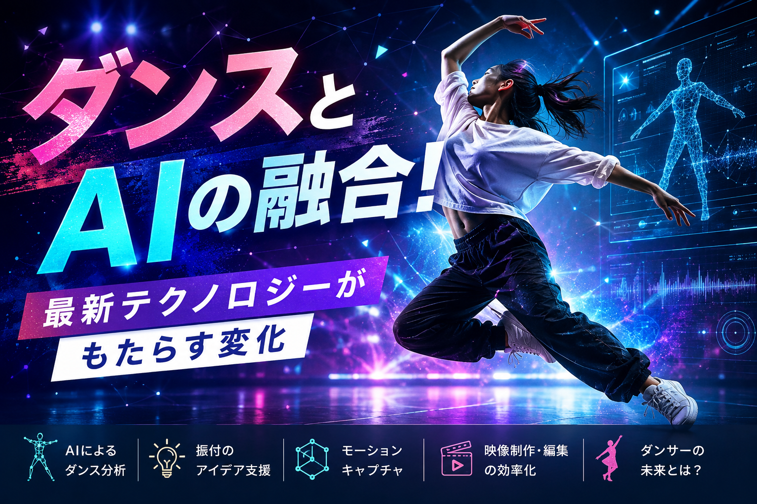 ダンスとAIの融合！最新テクノロジーがもたらす変化とは？ダンサーの未来を徹底解説