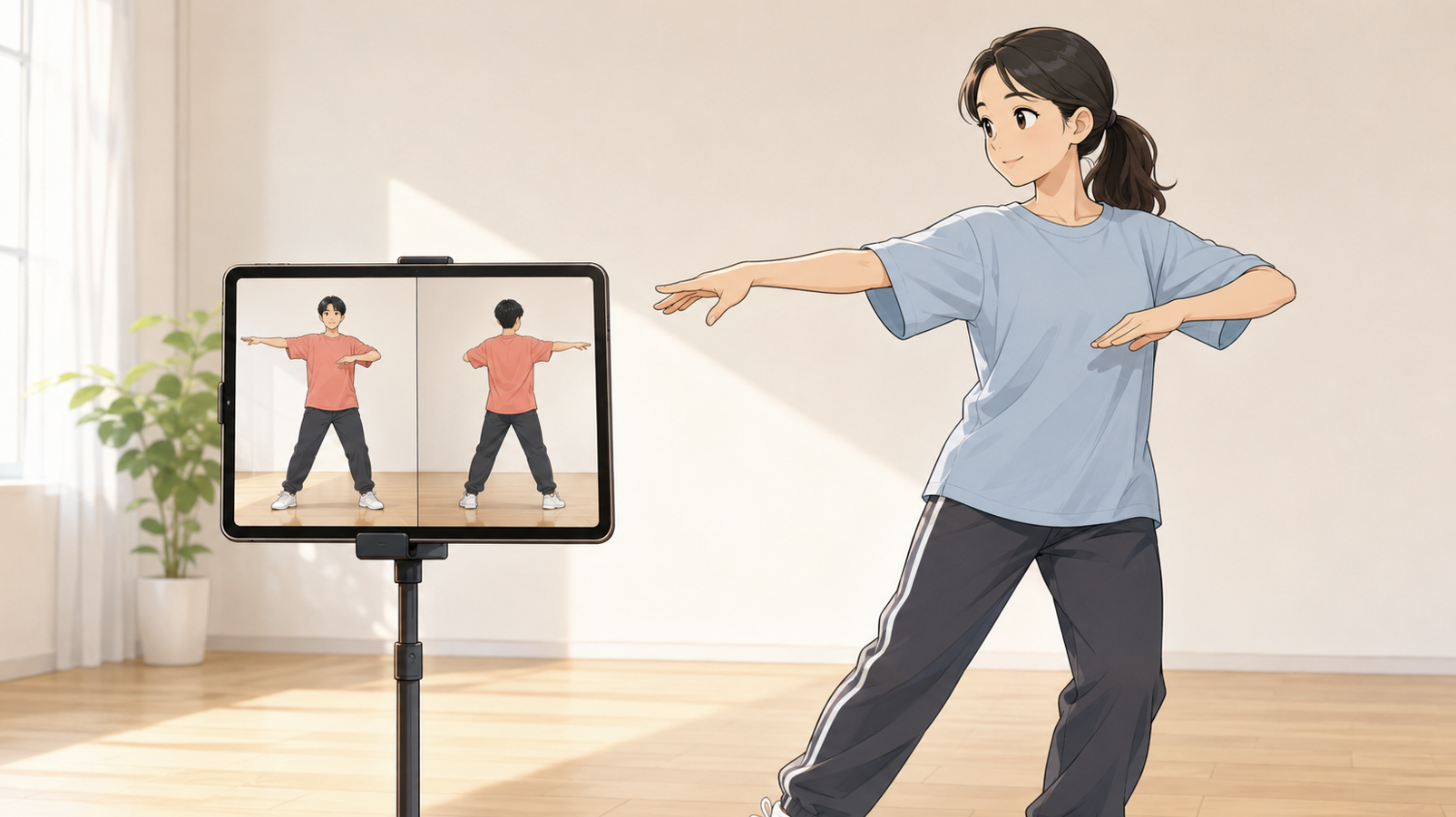 ダンス動画を見ても左右が分からない！「鏡向き」と「背面向き」の違いと練習方法