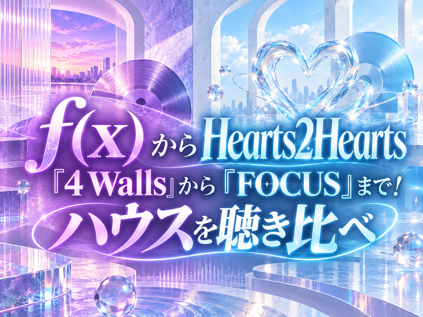 f(x)『4 Walls』からHearts2Hearts『FOCUS』まで！ハウスを聴き比べ ｜NAYUTAS武蔵小杉校