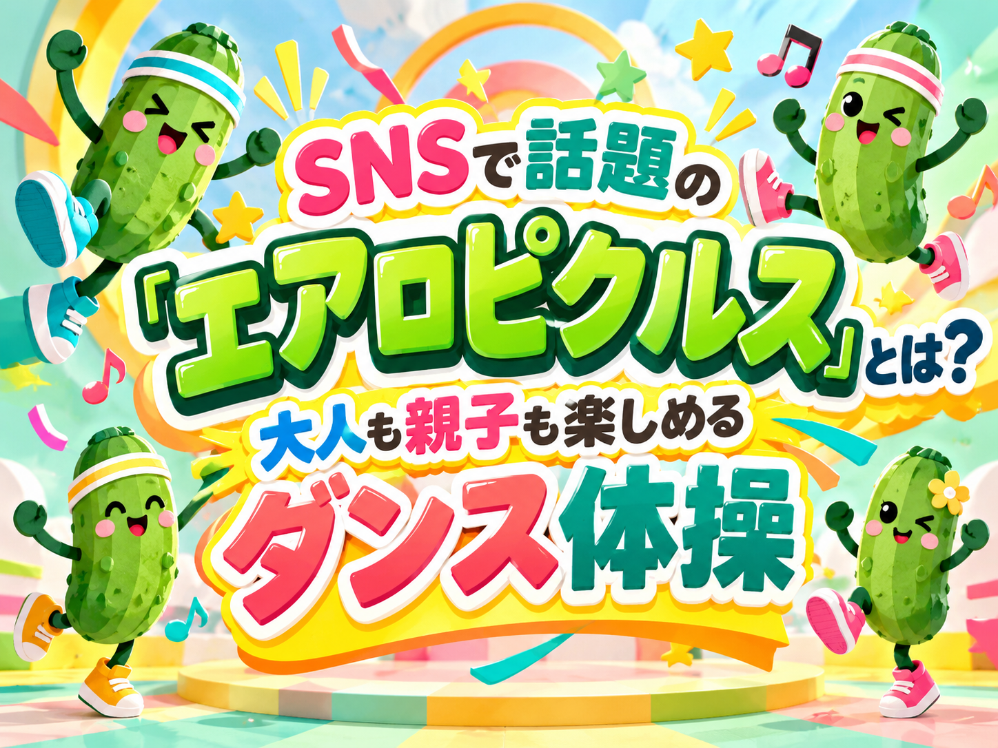 SNSで話題の「エアロピクルス」とは？大人も親子も楽しめるダンス体操｜NAYUTAS恵比寿校