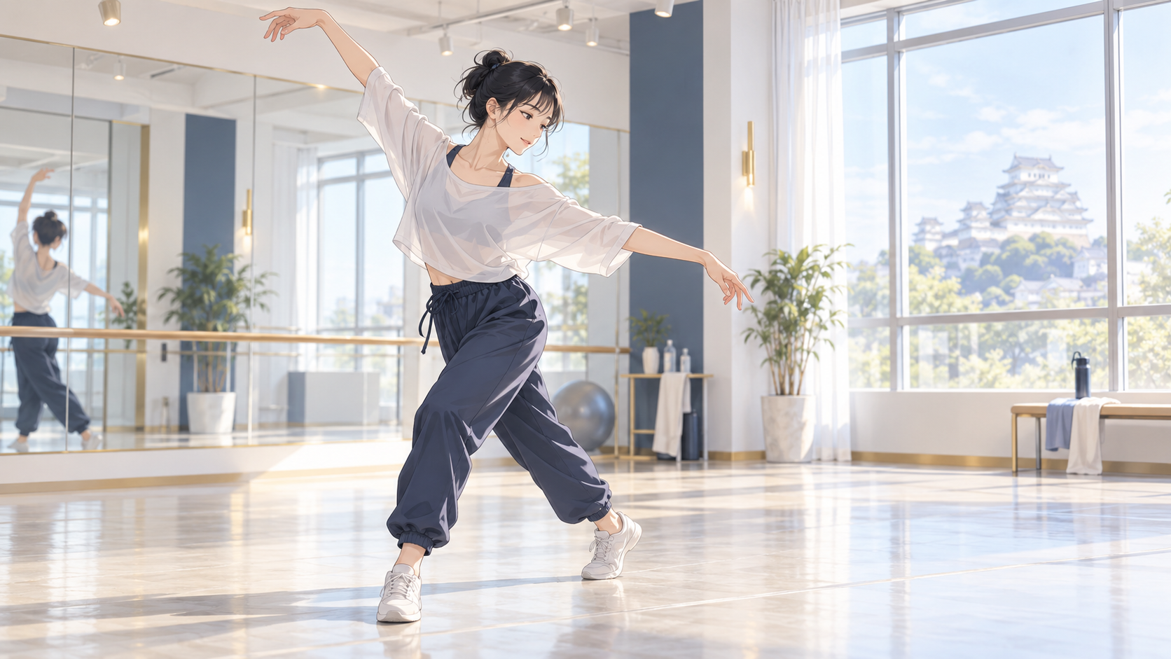 姫路校 力を抜いてダンスの基礎を練習するレッスン