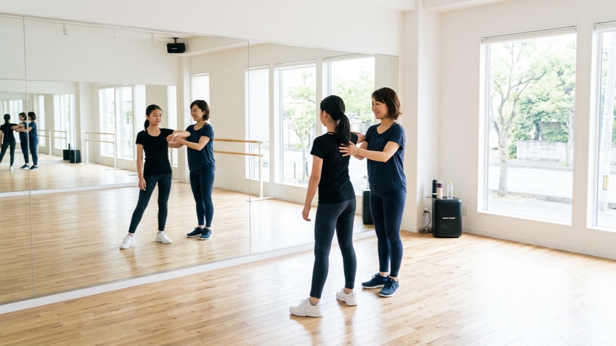 【所沢】ダンス未経験の中学生が月2回で変化｜基礎練習のレッスン事例