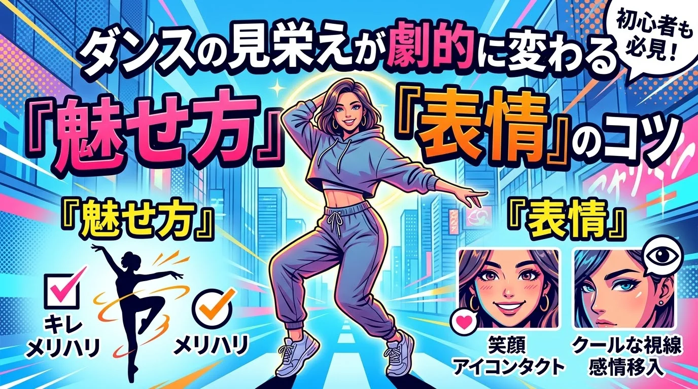 [ナユタス江坂校]ダンスの見栄えが劇的に変わる『魅せ方』『表情』のコツ