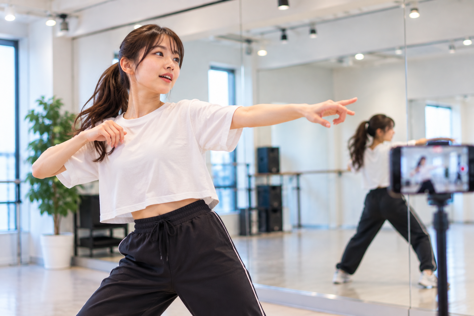 ダンス中の目線が下がる人へ|目線の目標を前方に作る