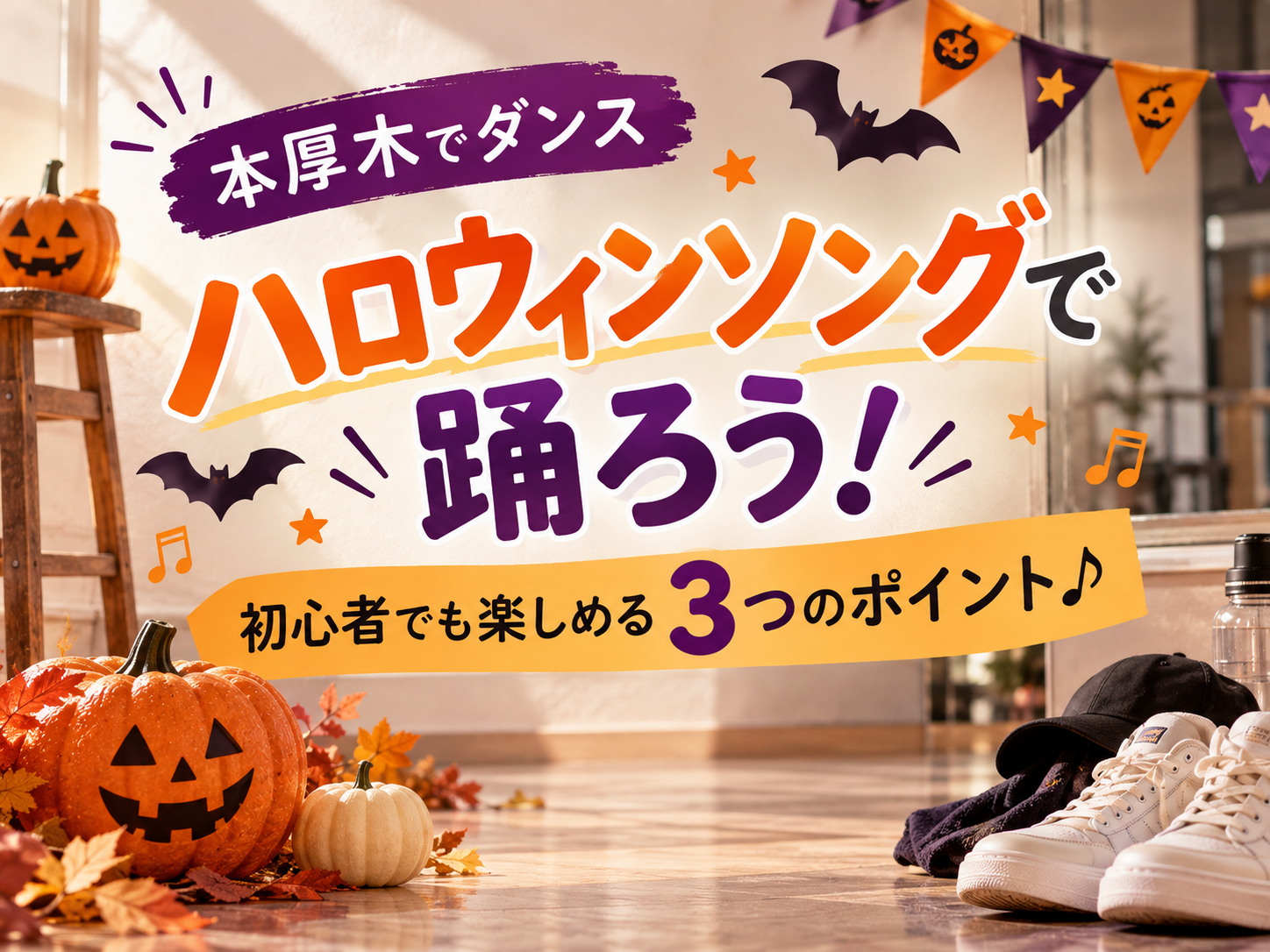 【本厚木でダンス】ハロウィンソングで踊ろう！初心者でも楽しめる3つのポイント♪｜NAYUTAS本厚木校